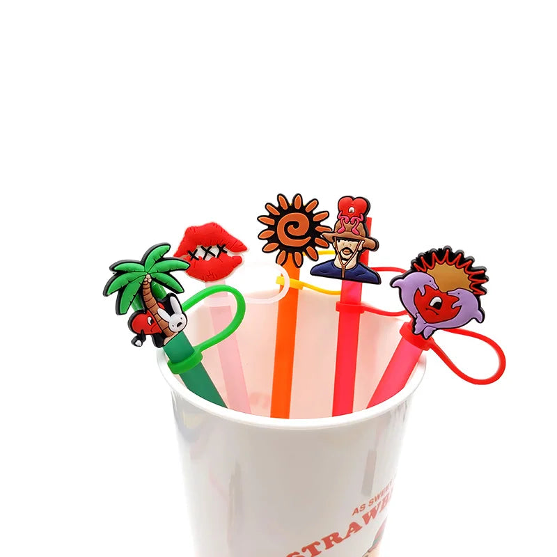 Bulk Sale Popular Drinking Straw Toppers Bad Bunny