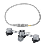 CAMPINGMOON 3In 1 Butane Adapter Extension Hose Split