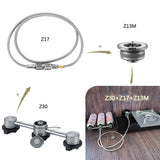 CAMPINGMOON 3In 1 Butane Adapter Extension Hose Split