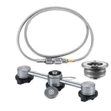 CAMPINGMOON 3In 1 Butane Adapter Extension Hose Split