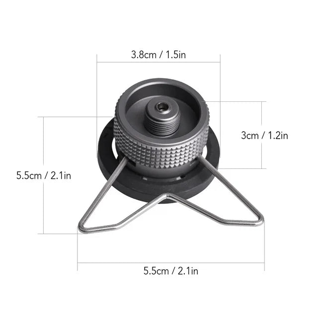CAMPINGMOON 3In 1 Butane Adapter Extension Hose Split