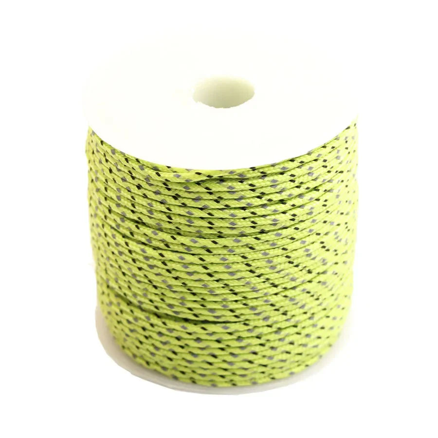 CAMPINGSKY Reflective Paracord 2mm 3 Strand Core Outdoor