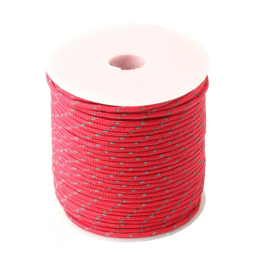 CAMPINGSKY Reflective Paracord 2mm 3 Strand Core Outdoor