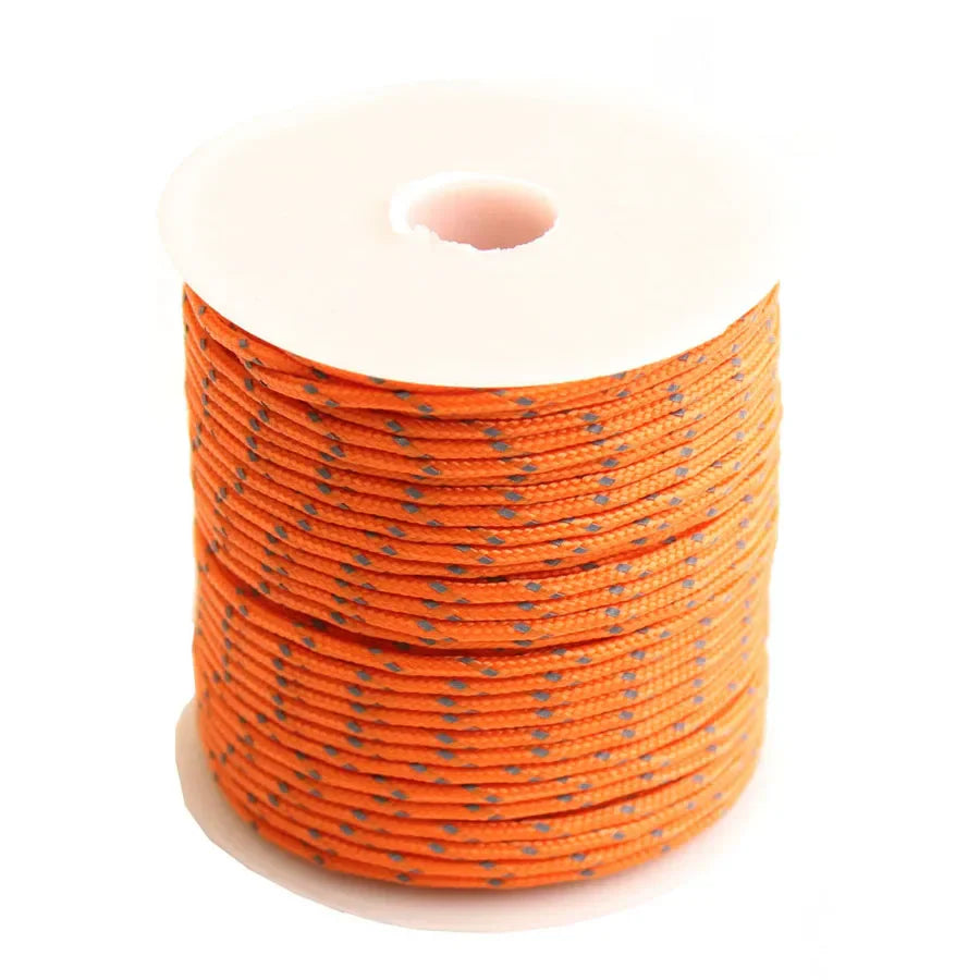 CAMPINGSKY Reflective Paracord 2mm 3 Strand Core Outdoor
