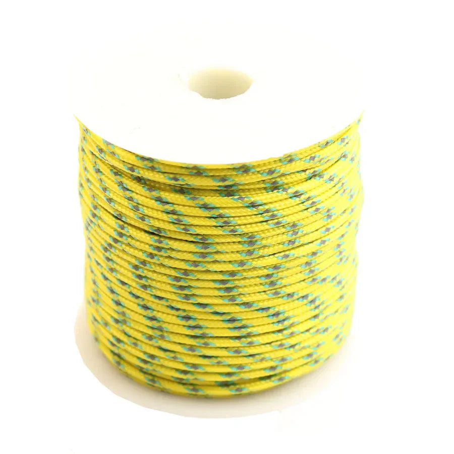 CAMPINGSKY Reflective Paracord 2mm 3 Strand Core Outdoor