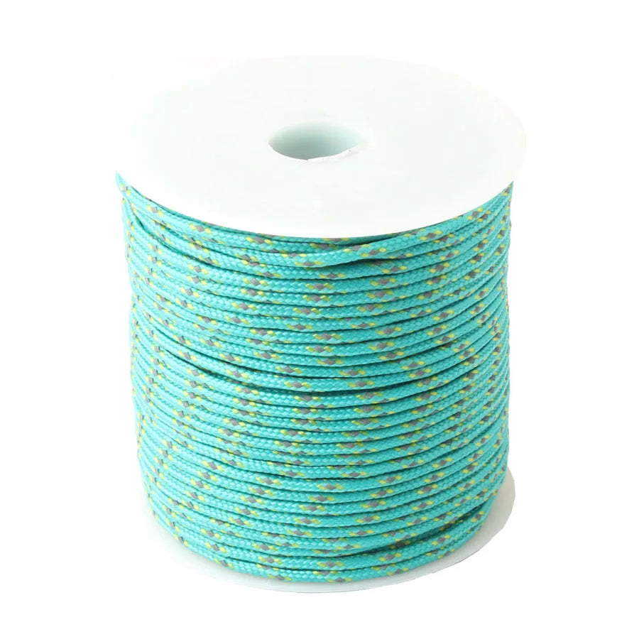 CAMPINGSKY Reflective Paracord 2mm 3 Strand Core Outdoor