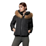 COUTUDI Women Winter Down Coat With Fur Hooded