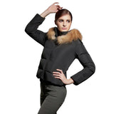 COUTUDI Women Winter Down Coat With Fur Hooded