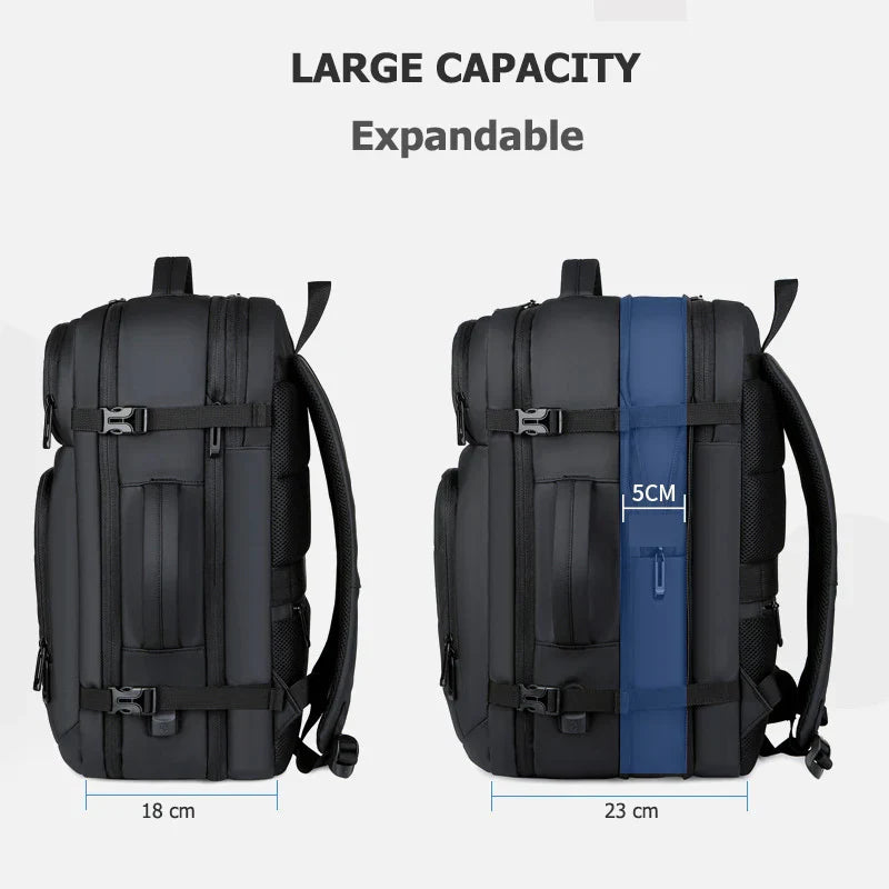 CROSSTEN 40L Large Capacity Expandable Backpacks USB Charging