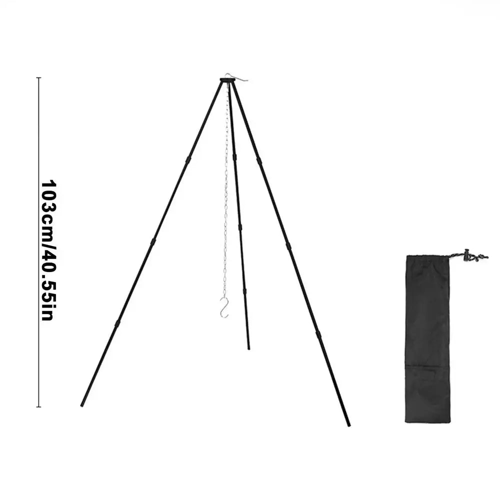 Camping Bonfire Tripod Portable Triangle Support For Hanging