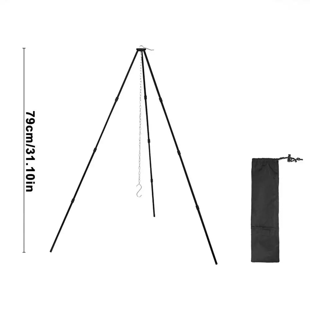 Camping Bonfire Tripod Portable Triangle Support For Hanging