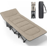 Camping Cot for Adults with Cushion and Pillow,