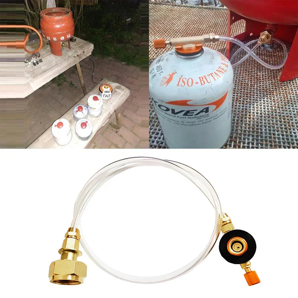 Camping Gas Stove Gas Cylinder Propane Refill Adapter