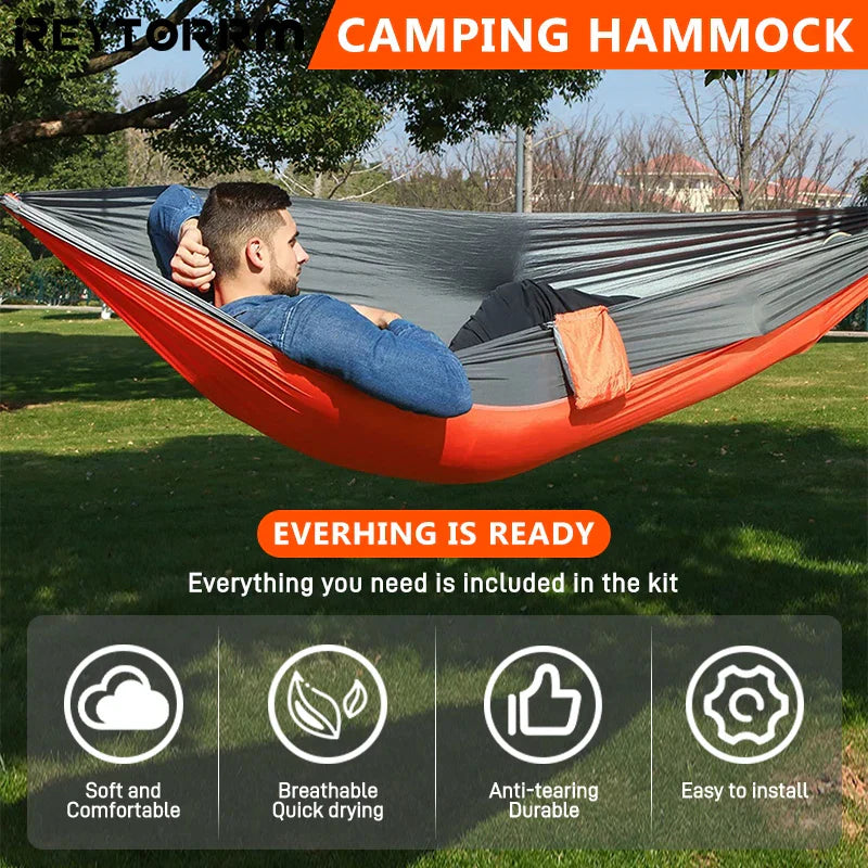 Camping Hammock For Single 220x100cm Outdoor Hunting Survival