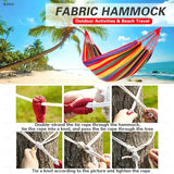 Camping Hammock Thickened Durable Fabric Canvas Single Hammocks