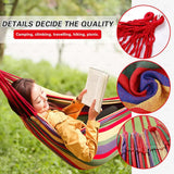 Camping Hammock Thickened Durable Fabric Canvas Single Hammocks