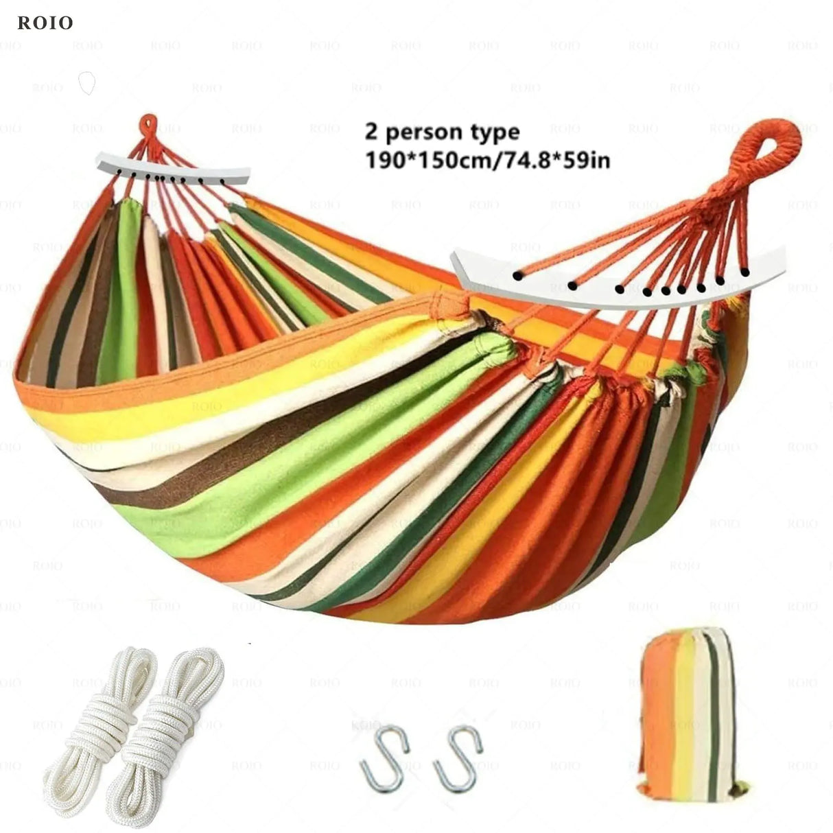 Camping Hammock Thickened Durable Fabric Canvas Single Hammocks