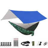 Camping Hammock with Bug Net and Rainfly Tarp,118x118in