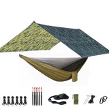 Camping Hammock with Bug Net and Rainfly Tarp,118x118in