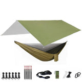 Camping Hammock with Bug Net and Rainfly Tarp,118x118in