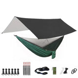 Camping Hammock with Bug Net and Rainfly Tarp,118x118in