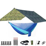 Camping Hammock with Bug Net and Rainfly Tarp,118x118in