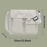 Canvas Diagonal Cross Bag Youth Casual Shoulder Bag