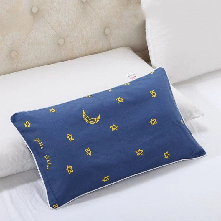 Cartoon Pineapple Pillowcase Children Breathable Rectangular Cotton Pillow