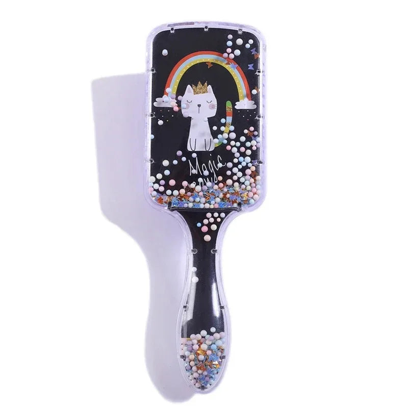 Cartoon Rainbow Panda Hair Brush Air Cushion Comb