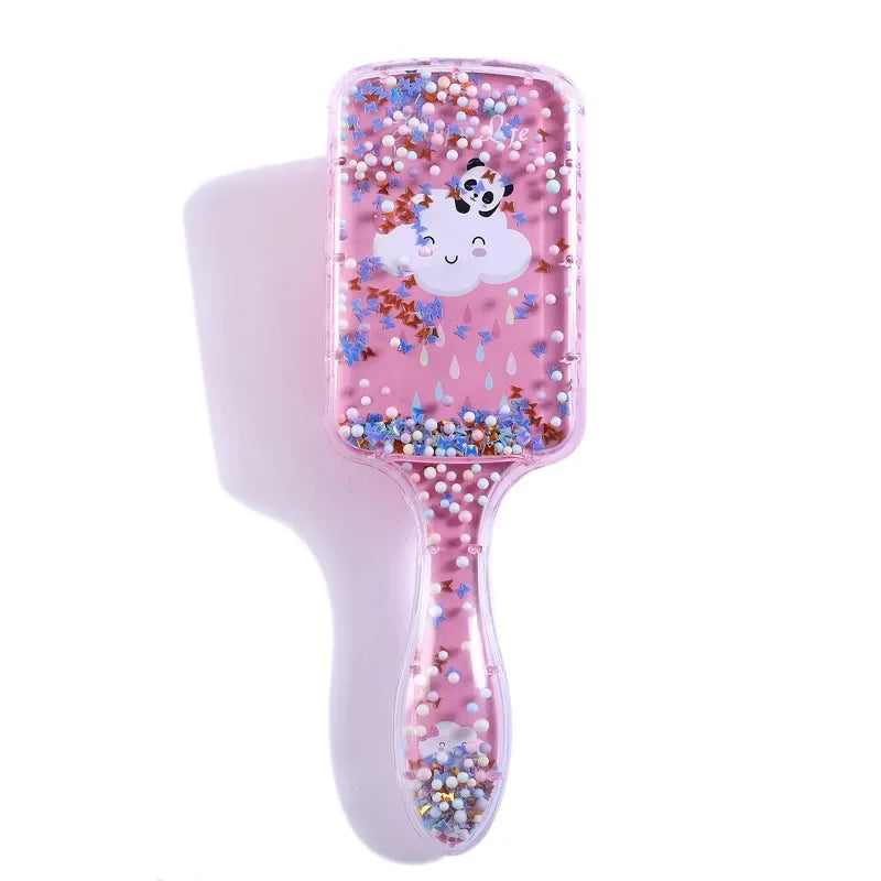 Cartoon Rainbow Panda Hair Brush Air Cushion Comb