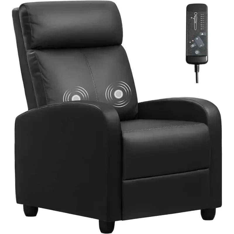 Chair Massage Home Theater Seating Wing Back Pu