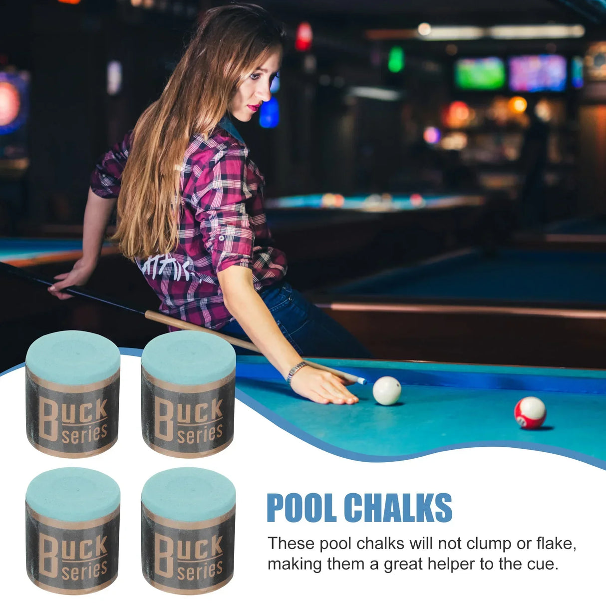 Chalk Pool Billiard Cue Chalks Stick Billiards Rod