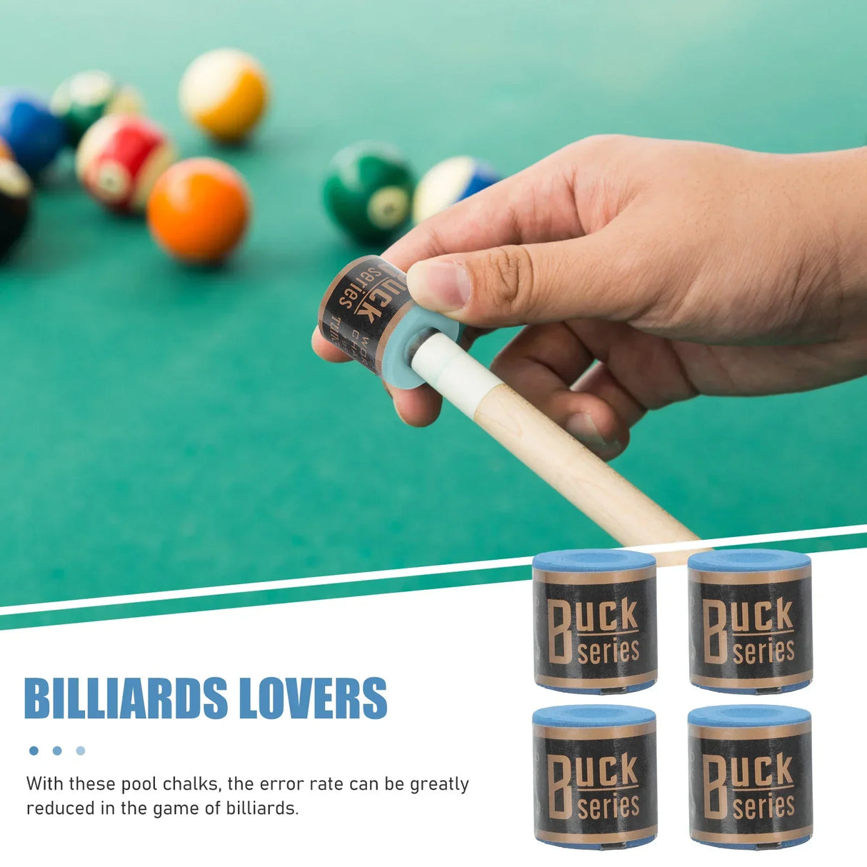 Chalk Pool Billiard Cue Chalks Stick Billiards Rod