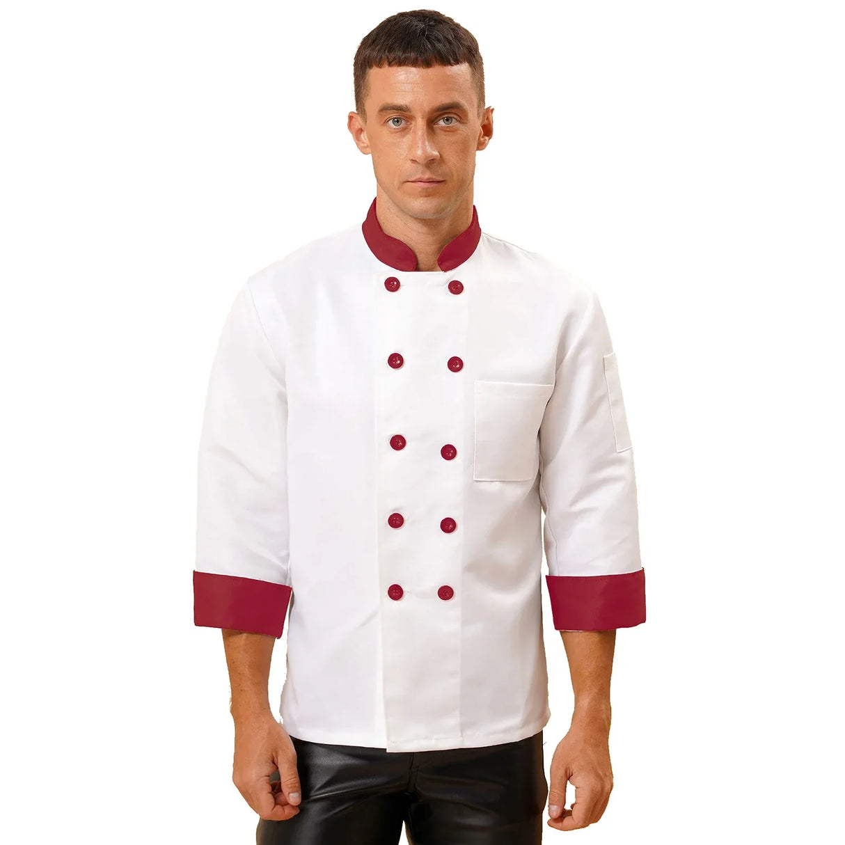 Chefs Unisex Work Uniform Mens Women Chef Shirt