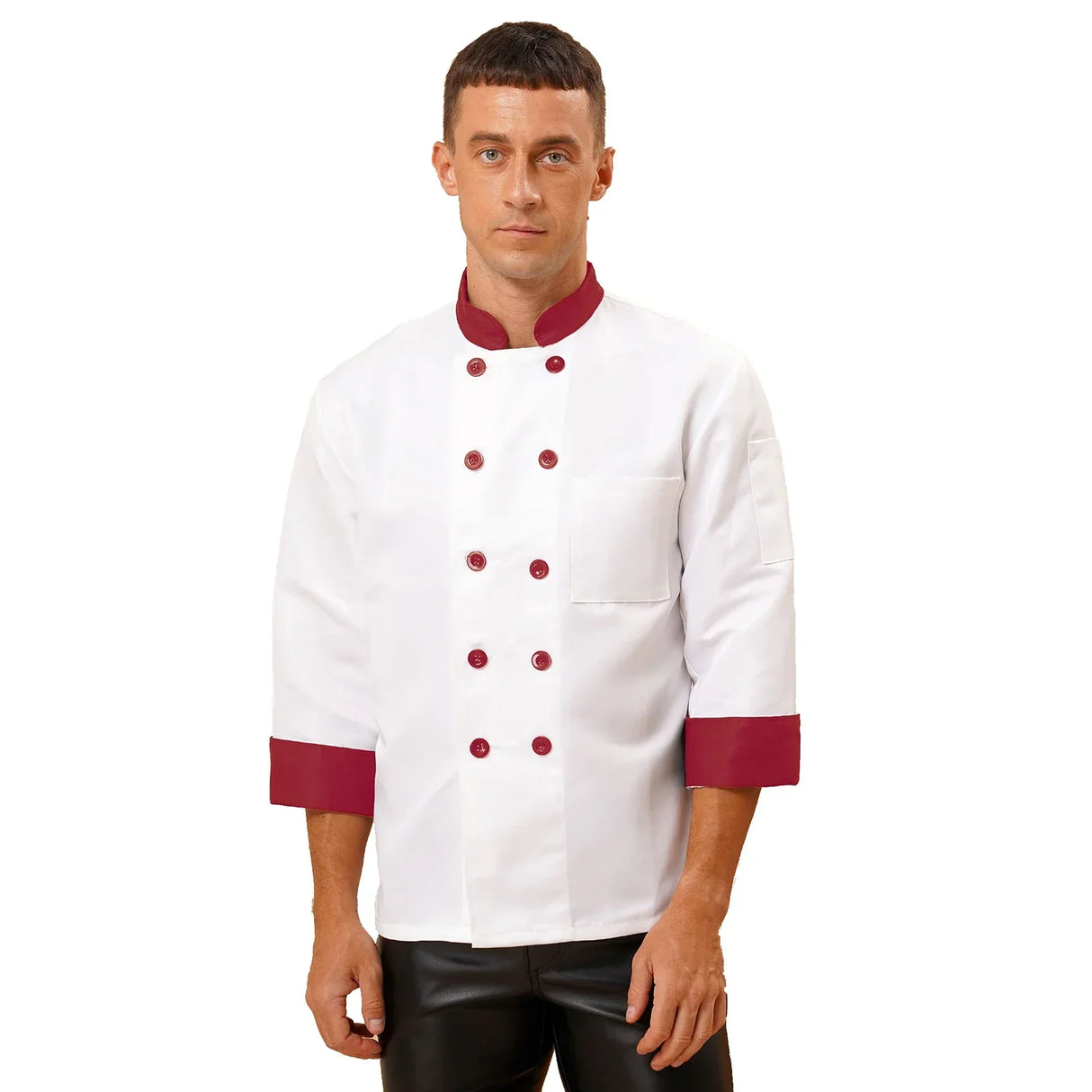 Chefs Unisex Work Uniform Mens Women Chef Shirt