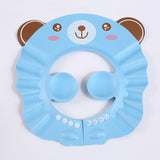 Children Baby Solid Color Ear Protection Shampoo Cap