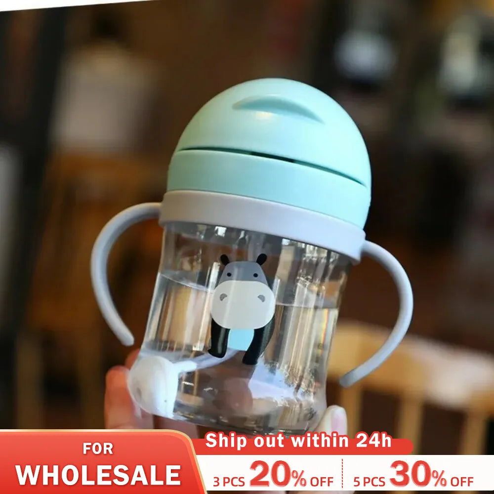 Children Cute Straw Cup Kindergarten Water Cup With