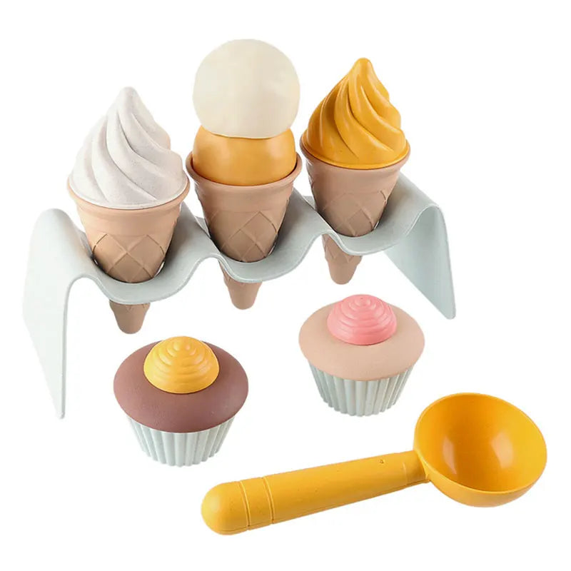 Children DIY Simulation Ice Cream Model Kitchen Toy