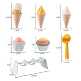Children DIY Simulation Ice Cream Model Kitchen Toy