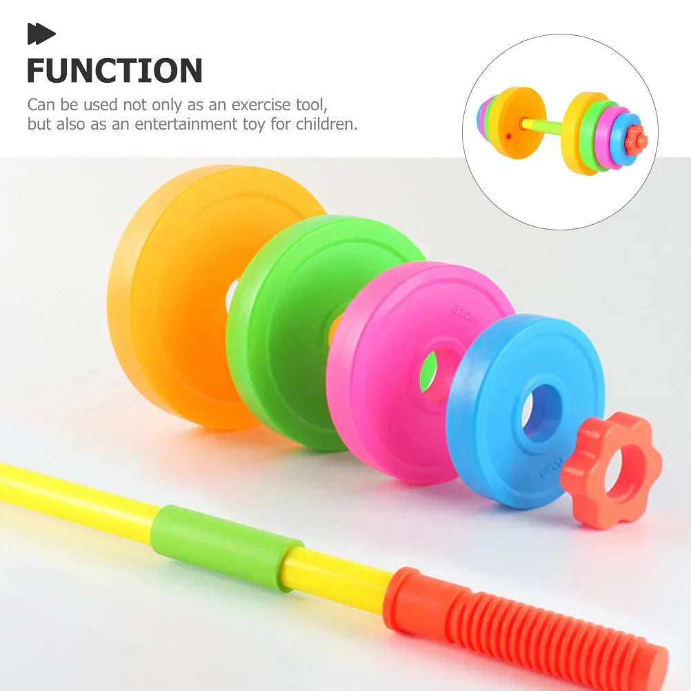 Children Dumbbell Toy Plastic Dumbbell Kids Kindergarten Arm
