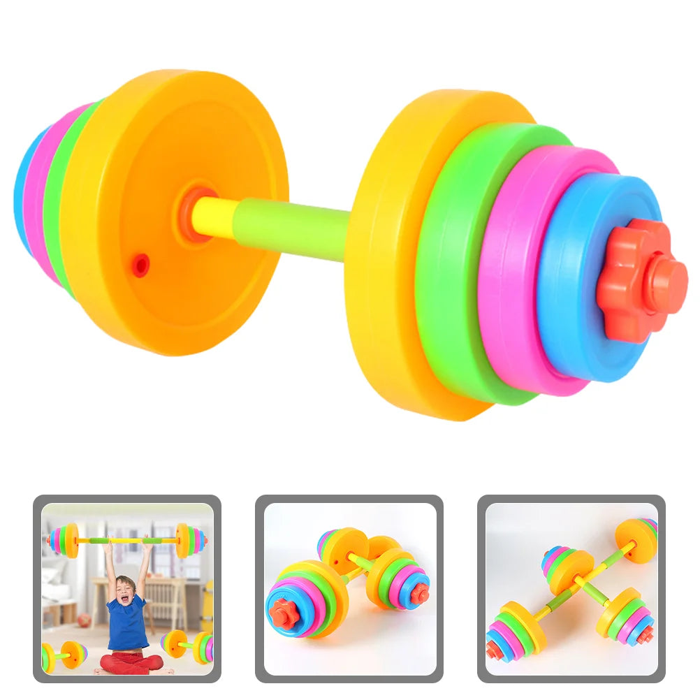 Children Dumbbell Toy Plastic Dumbbell Kids Kindergarten Arm