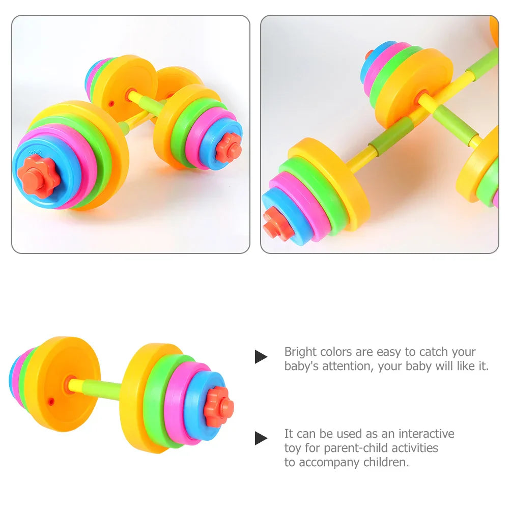 Children Dumbbell Toy Plastic Dumbbell Kids Kindergarten Arm