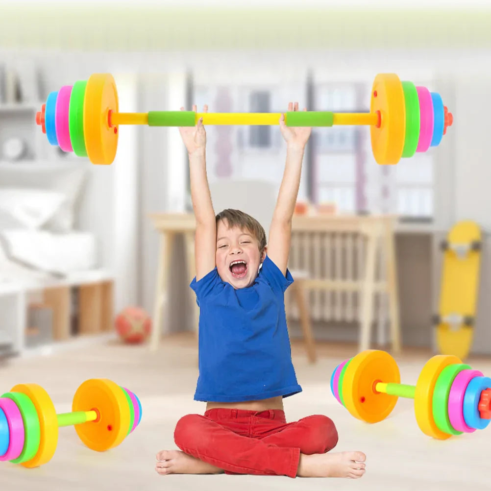 Children Dumbbell Toy Plastic Dumbbell Kids Kindergarten Arm