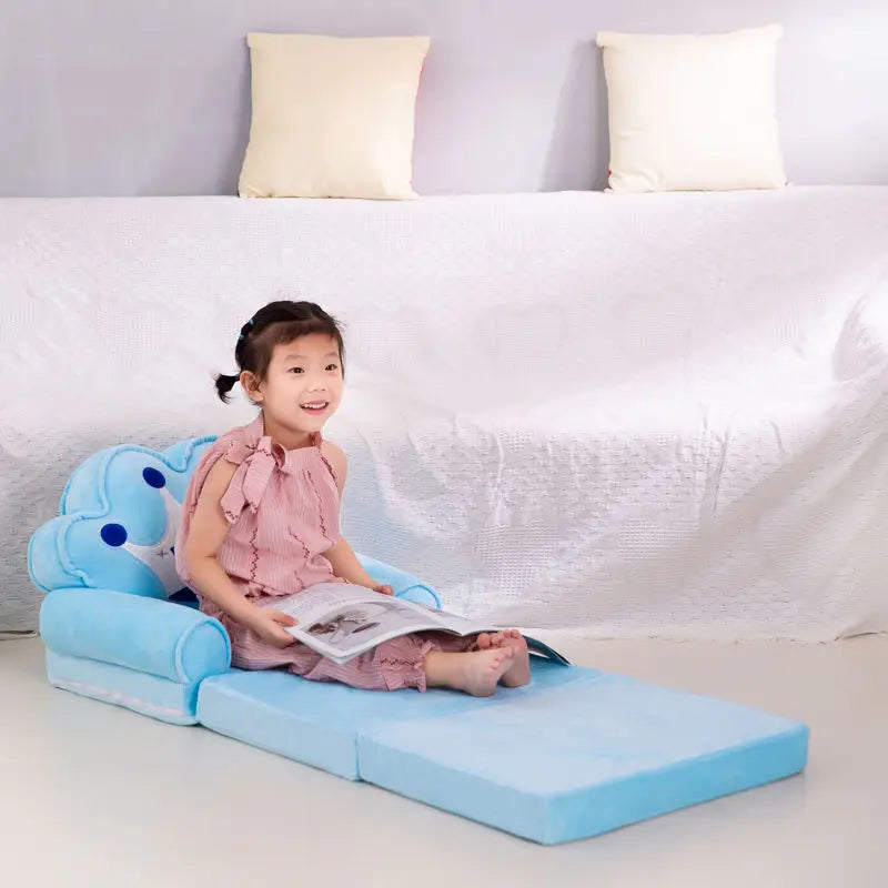 Children Folding Small Sofa Bed Nap Cartoon Cute