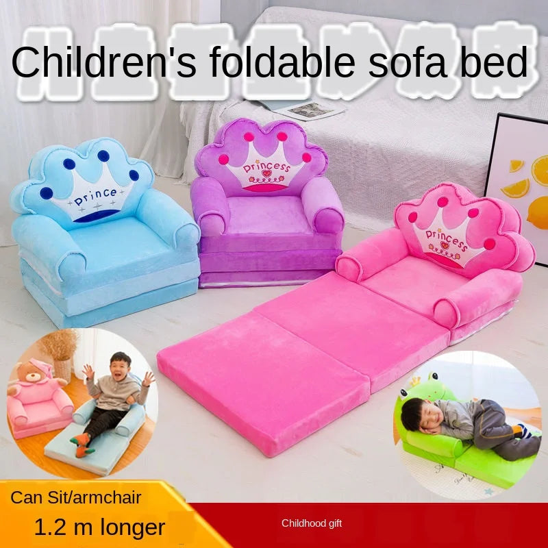 Children Folding Small Sofa Bed Nap Cartoon Cute