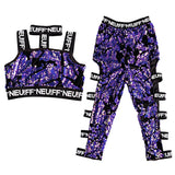 Children Jazz Dance Costumes Sequins Girls Street Dance