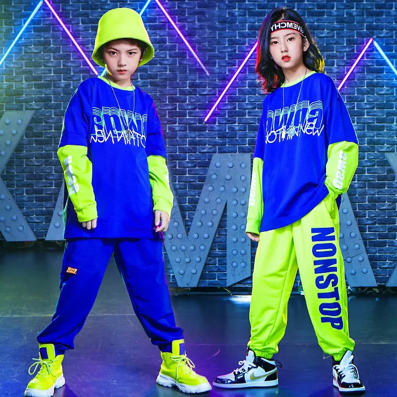 Children Street Dance Costume Jazz Modern Dance Costumes