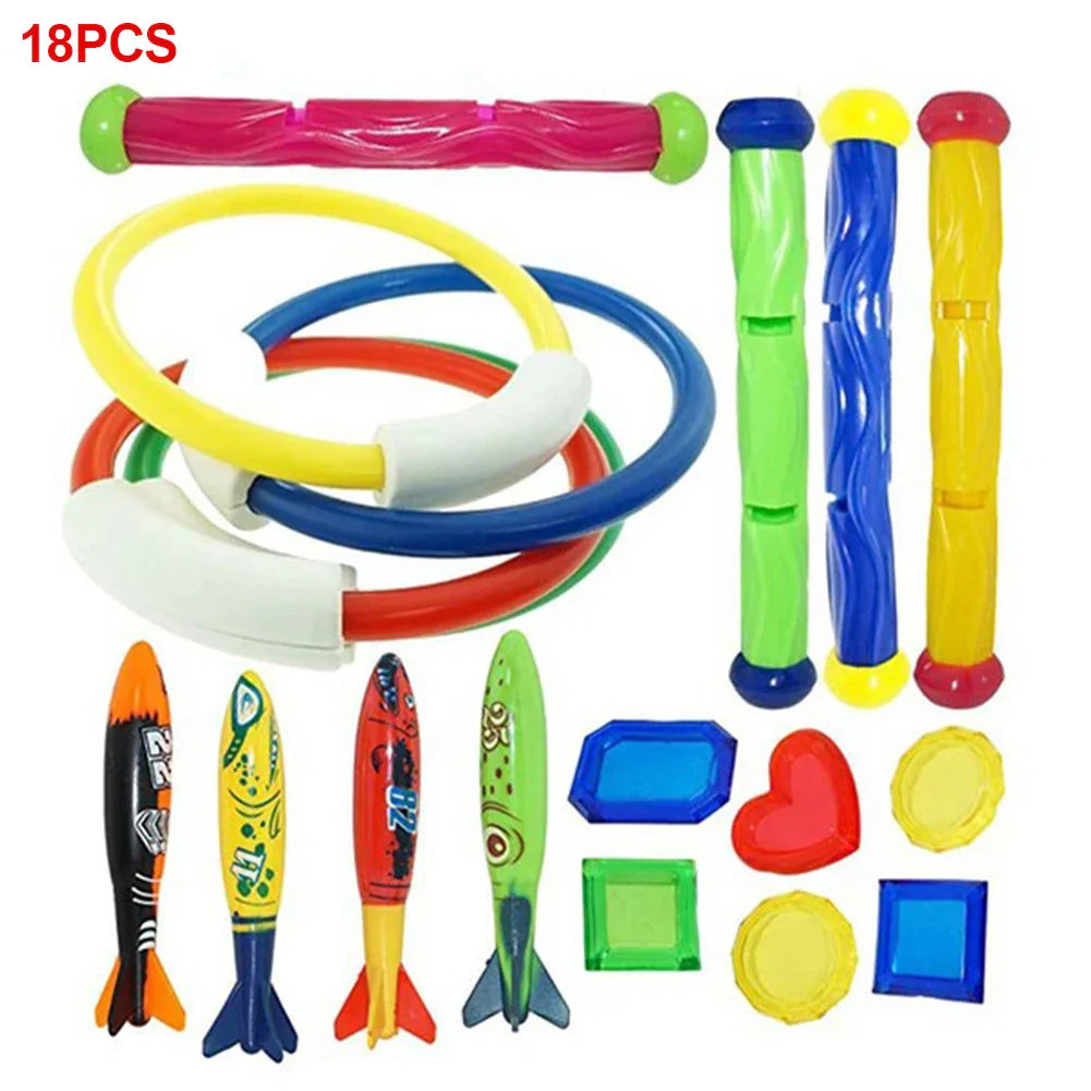 Children Summer Swimming Octopus Pool Diving Toys Set