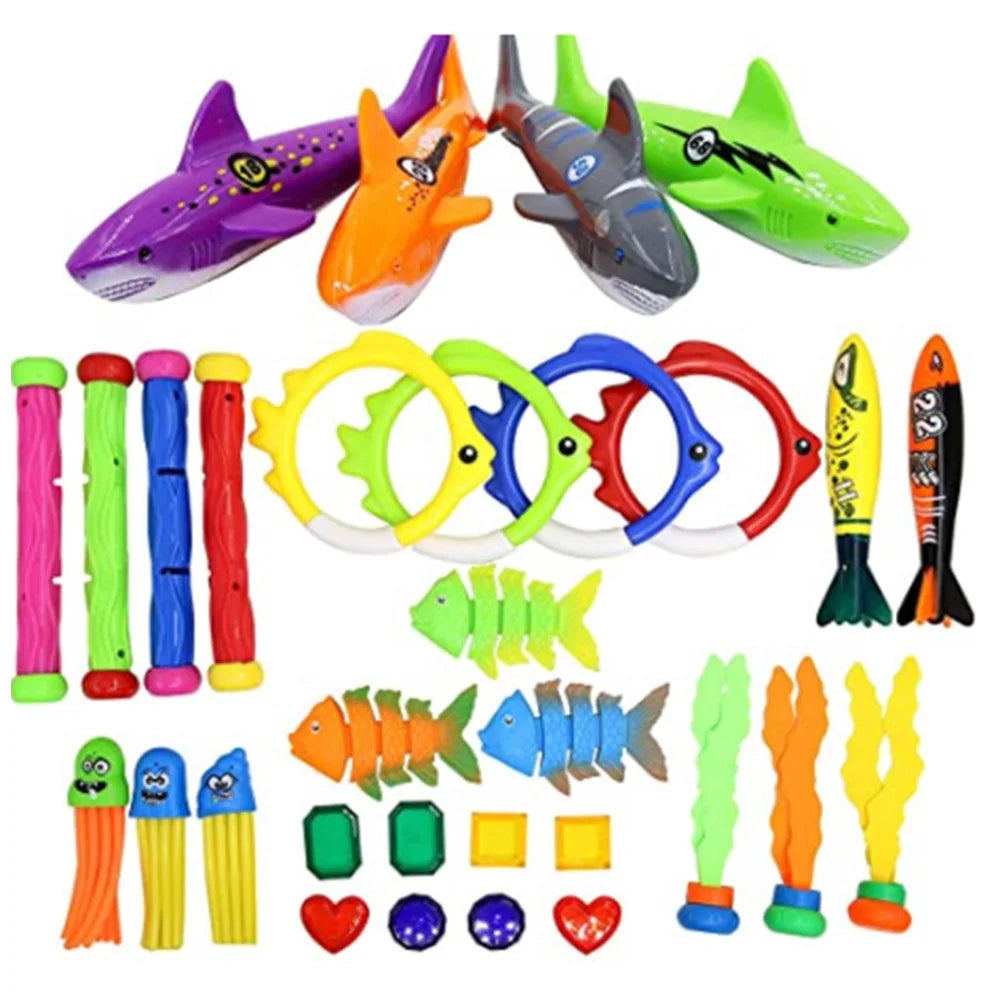 Children Summer Swimming Octopus Pool Diving Toys Set