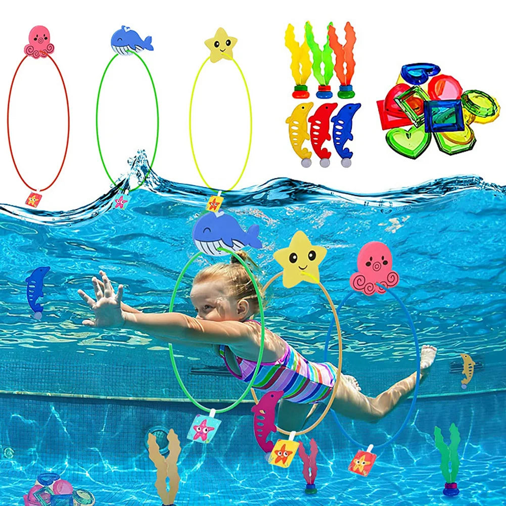 Children Summer Swimming Octopus Pool Diving Toys Set